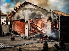 ГСЧС опубликовала фото с места вчерашнего удара по Харькову, где ранило мужчину