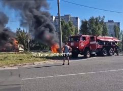 В Харькове произошло масштабное ДТП: На Окружной дороге горят грузовик и легковушка