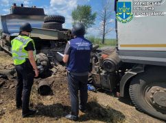 На Харківщині на російській вибухівці підірвалася вантажівка