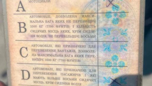 В Харькове водитель с фальшивыми правами нарушил правила и "попался" копам