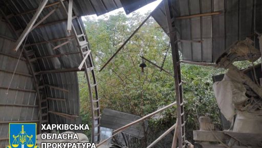 Прокуратура показала последствия ночного обстрела села в Чугуевском районе