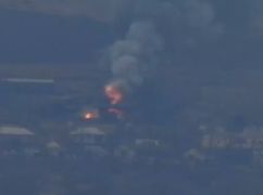 Харьковские военные поразили склад российских захватчиков: Кадры из воздуха