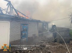 На пожаре под Харьковом пострадал человек: Данные ГСЧС
