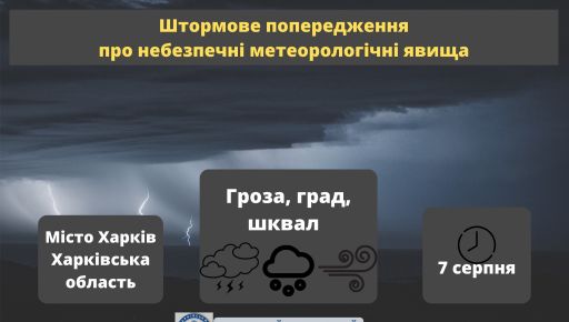 В Харькове объявили штормовое предупреждение