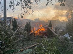 На Харьковщине после российской атаки вспыхнул частный сектор