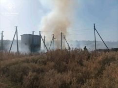 На Харьковщине спасли агропредприятие от пожара, вспыхнувшего после обстрела