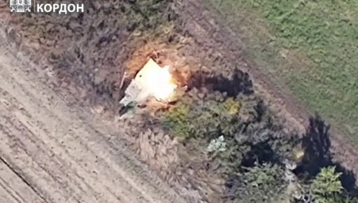 В Харьковской области бойцы "Стального Кордона" разбили вражескую пушку: Кадры с воздуха