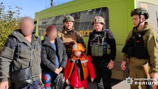 Из опасного района Харьковской области полиция эвакуировала еще 16 детей