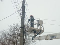 На Харківщині без світла залишаються майже 20 тисяч споживачів