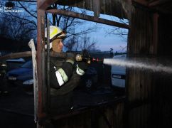 В Харькове в результате ракетного удара рф произошел пожар: Кадры с места