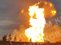 На Харківщині – масштабна пожежа на газовому вузлі