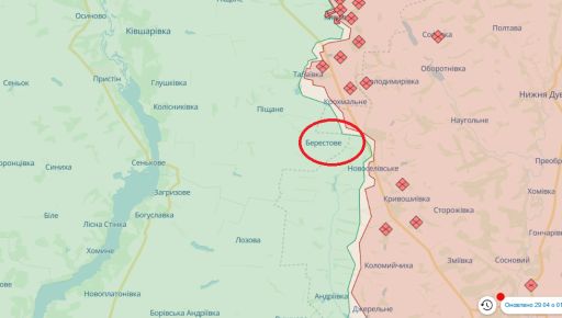 На Харківщині окупанти продовжують наступ біля Берестового, де минулого тижня мали успіх (КАРТА)