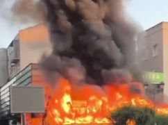 В центре Харькова сгорел ресторан – соцсети