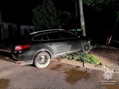 В Харькове пьяный водитель протаранил дерево