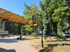 В Харькове восстанавливают уличное освещение