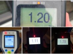 Протягом доби на Харківщині виявили більше двох десятків водіїв, які сіли за кермо п'яними