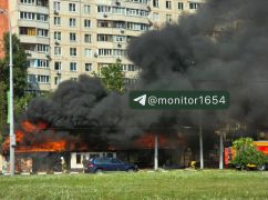 У Харкові горить кафе