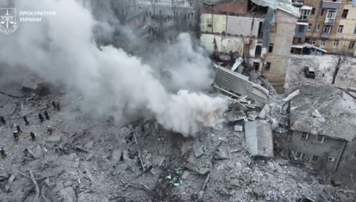 З&rsquo;явилося відео з коптеру над зруйнованою багатоповерхівкою у Харкові