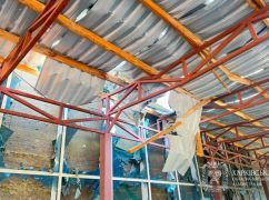 З&rsquo;явилося перше фото з місця влучання дрона в адмінбудівлю у Харкові