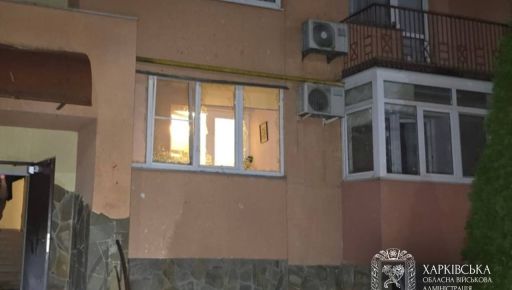 На Салтівці вночі ворожий дрон здетонував поблизу багатоповерхівки