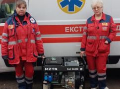 На Харківщині усі підрозділи "швидкої” на деокупованих територіях забезпечені генераторами