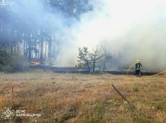 На Ізюмщині готуються до можливої евакуації населення через масштабну лісову пожежу