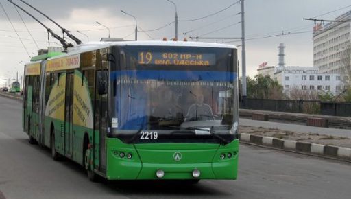В понеділок частина харківських тролейбусів змінять маршрути