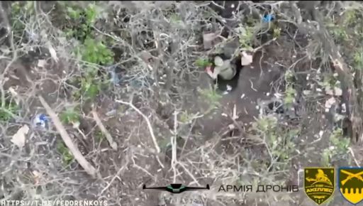 Харківська бригада показала, як знищує "нори" ворога з неба: Відео влучної роботи