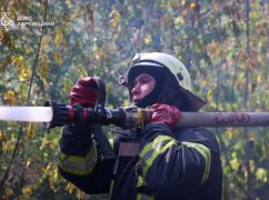 В Изюмском районе горит лес