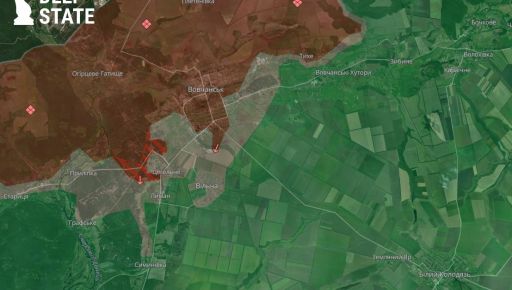 В районі Вовчанська ворог пошкодив українську логістику: подробиці про ситуацію від DeepState