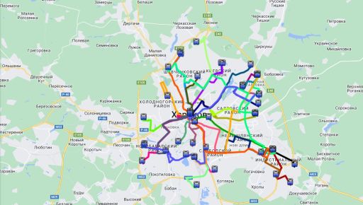 В случае блекаута в Харькове будет работать 34 временных автобусных маршрута: Карта и график