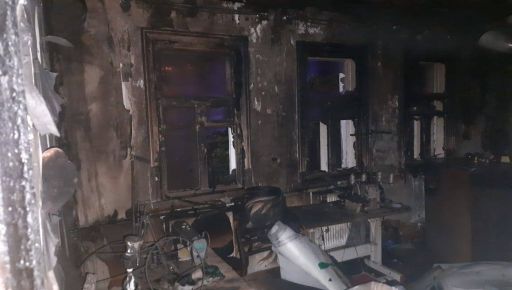 Під Харковом у пожежі постраждав чоловік