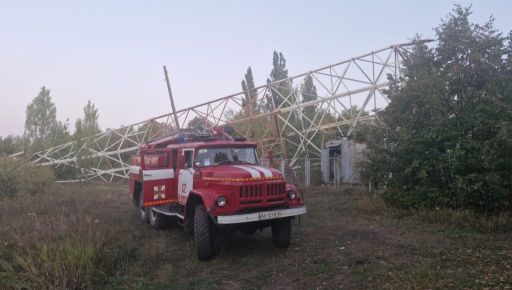 В Великом Бурлуке Харьковской области оккупанты уничтожили телебашню (ФОТОФАКТ)