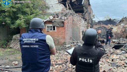 Прокуратура показала последствия удара вражеского БПЛА по Харькову