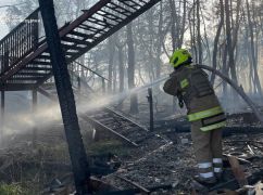  На Харківщині внаслідок російського обстрілу загорілися ліс та кафе