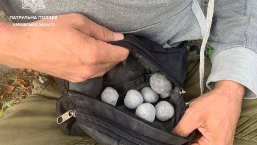 Маскировал наркотики под камни: Харьковские патрульные задержали закладчика