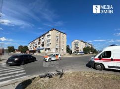У Змієві легковик збив велосипедиста: чоловіка госпіталізували