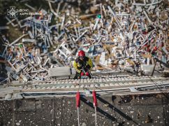 Спасатели потушили масштабный пожар в результате ракетного удара по Харькову