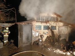 Под Харьковом из-за занесения огня вспыхнул частный дом