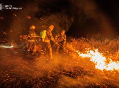 Под Харьковом из-за сжигания травы чуть не загорелось село: Впечатляющие кадры