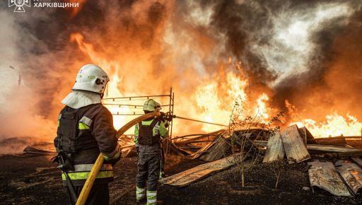 В Харьковской области спасатели ликвидировали пожар на 1500 кв.м
