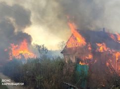 В Харьковской области в результате российских обстрелов произошел масштабный пожар площадью 25 га: Что известно