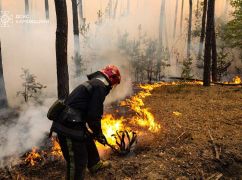 На Харківщині горить ліс, де закопані боєприпаси часів Першої світової війни