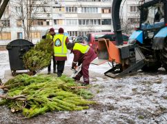 У Харкові комунальники закликали містян не викидати ялинки