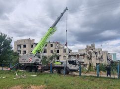 В Харьковской области ликвидировали аварийные бетонные конструкции после обстрелов