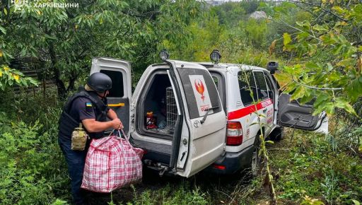 На Харківщині рятувальники евакуювали літнього чоловіка з двома собаками