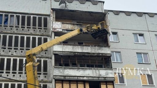 Стало известно, как к утру после попадания выглядит дом в Харькове