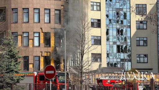 В Харькове российский БПЛА попал в элитный жилой комплекс