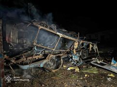 Окупанти атакували припарковані автобус і вантажівку на Харківщині: кадри з місця
