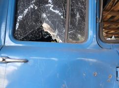 Гражданский грузовик попал под обстрел на Харьковщине